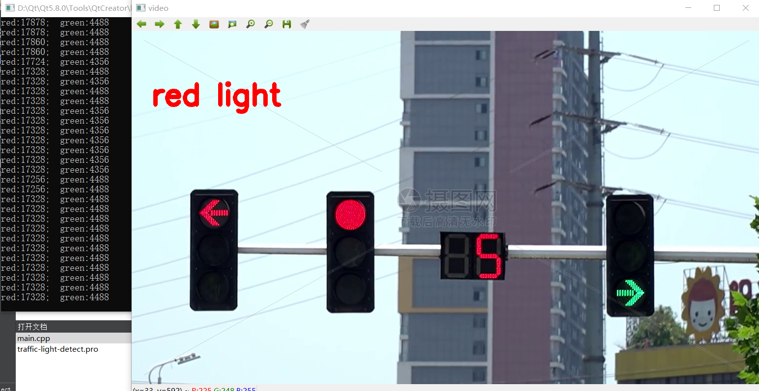 【OpenCV】 红绿灯识别检测