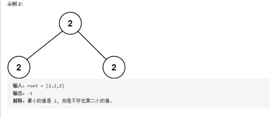 （力扣）671.二叉树中第二小的节点（c语言）