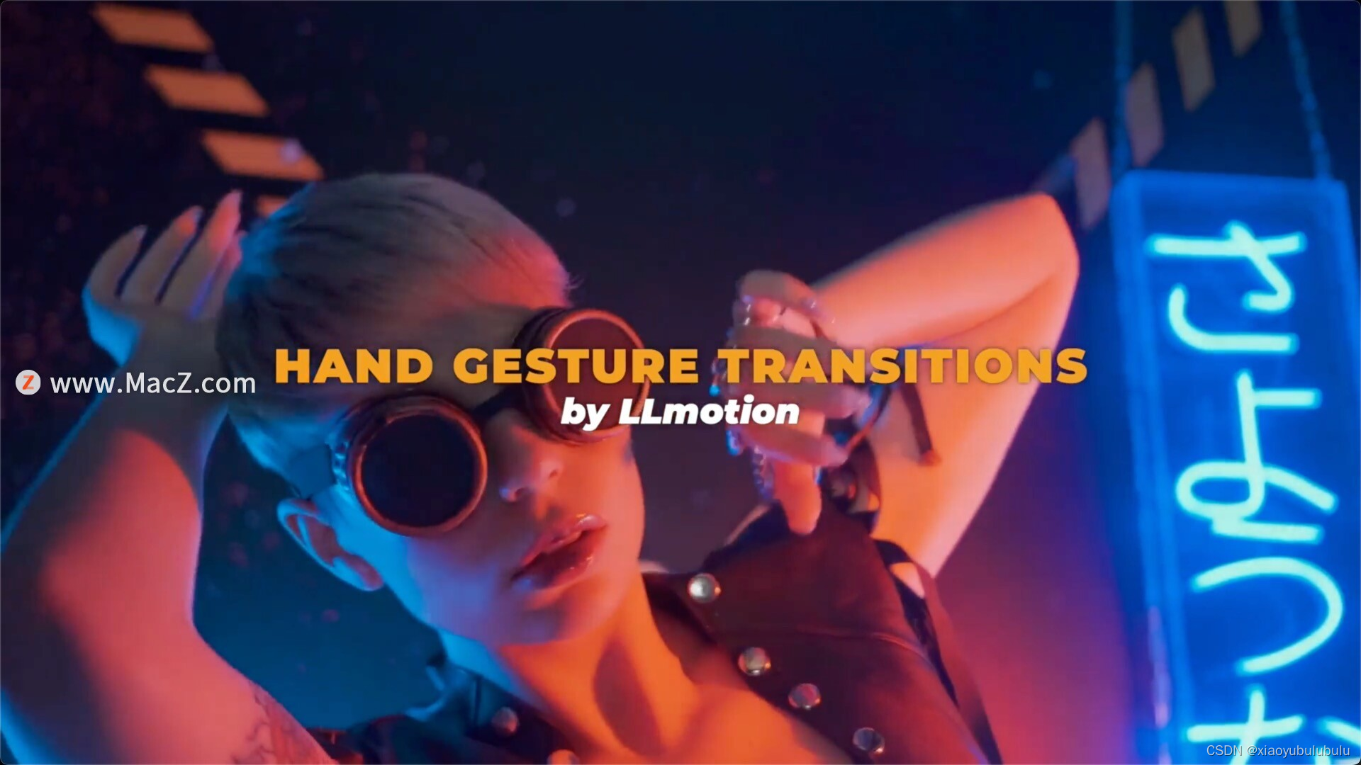 FCPX插件-手势点击滑动视频转场 Hand Gesture Transitions