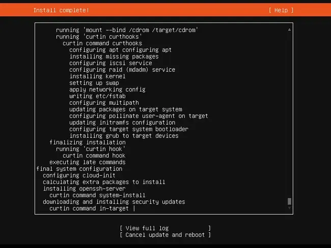 Ubuntu-Server-22-04-インストールの進行状況