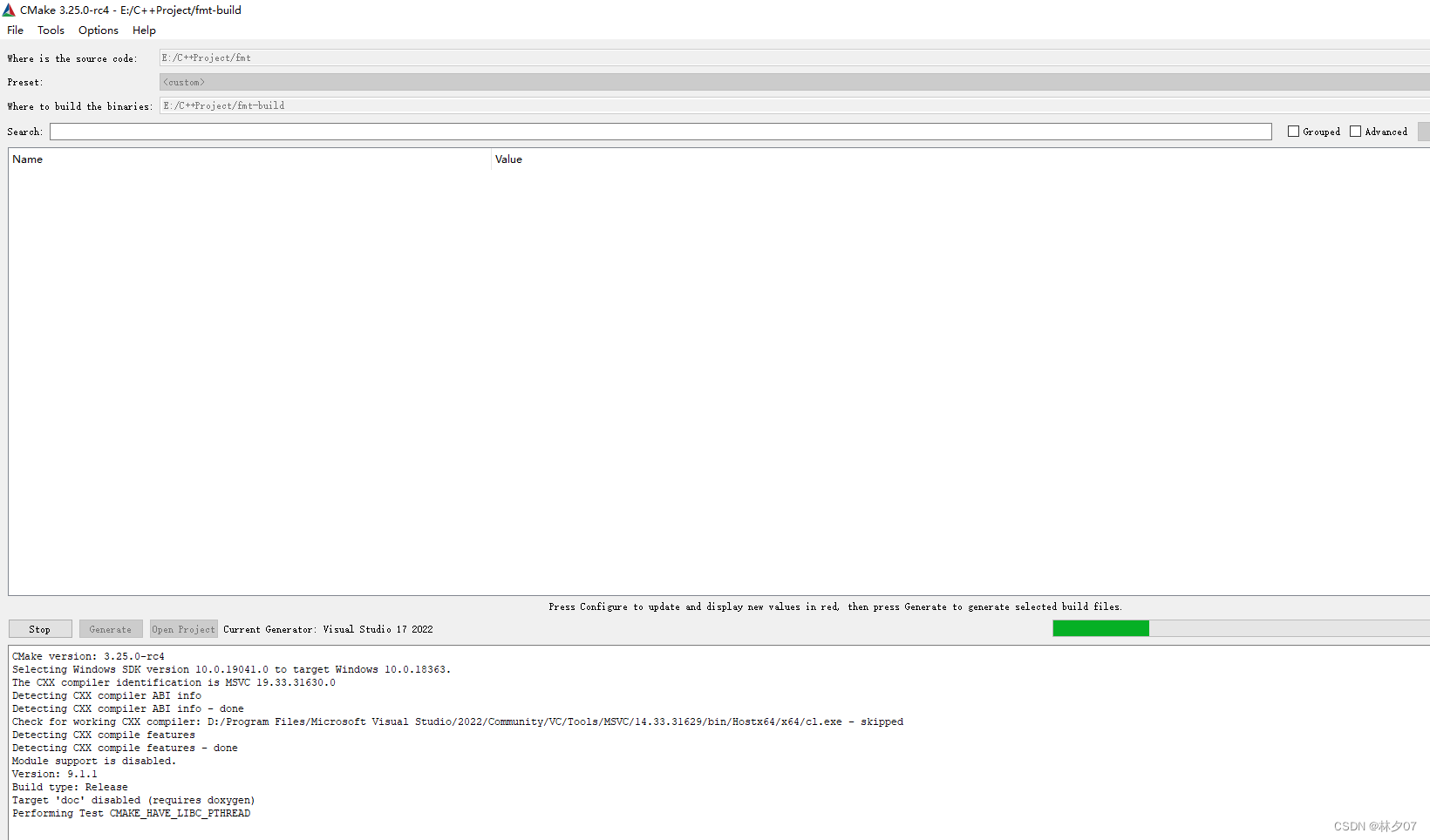 CMake Error: The source “xxx“ does not match the source “yyy“ used to generate cache. Re-run cmake