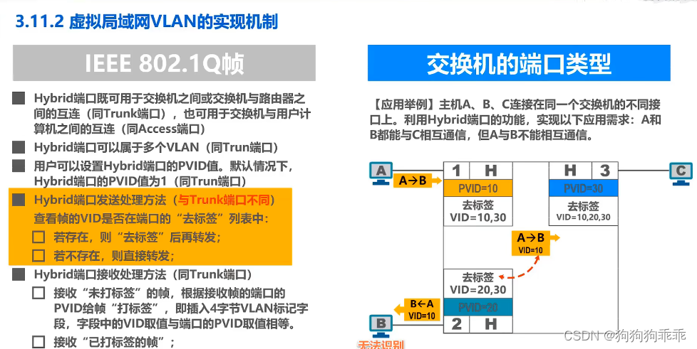 计算机网络 数据链路层 虚拟局域网 VLAN