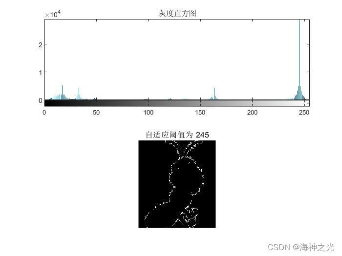 【图像分割】基于matlab直方图的自适应阈值方法分割前景与背景【含Matlab源码 2144期】