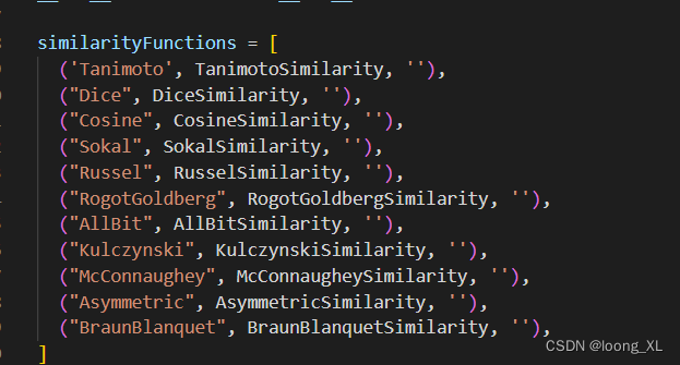 Rdkit分子指纹生成；相似性检索_maccs Keys_loong_XL的博客-CSDN博客