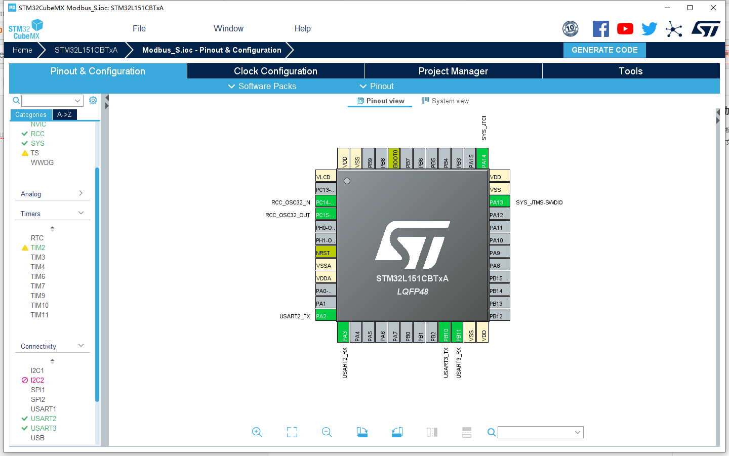 STM32移植freemodbusRTU（hal库）从机_hal Modbus从机-CSDN博客