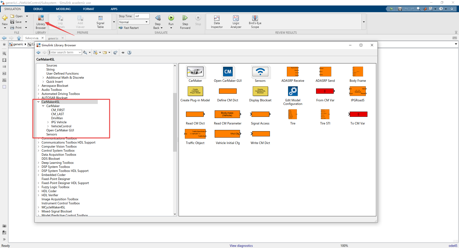【CarMaker学习笔记】与Simulink联合仿真_carmaker simulink-CSDN博客