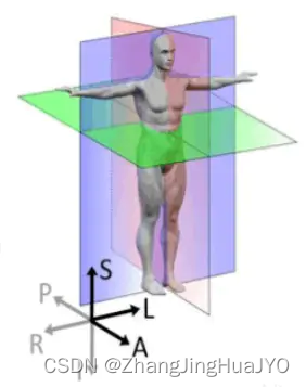 医学图像——医学坐标体系_the axial plane the sagittal plane the coronal pla-CSDN博客