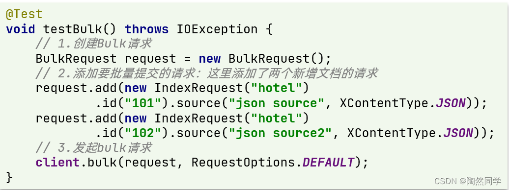 【Elasticsearch】RestClient操作文档