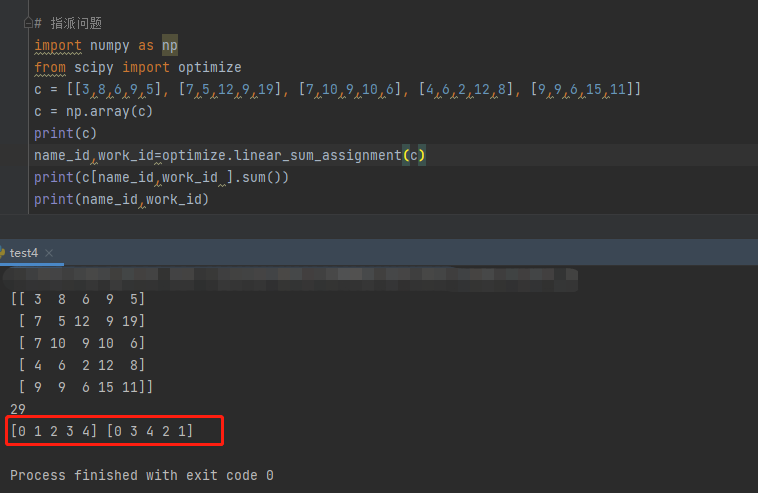 linear_sum_assignment python