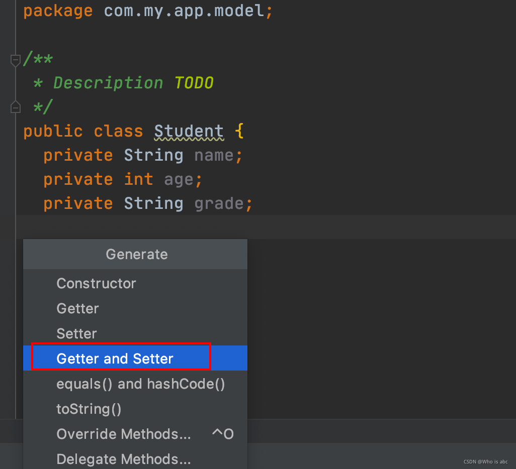 java快速生成get/set方法_java快捷键生产=成get set-CSDN博客
