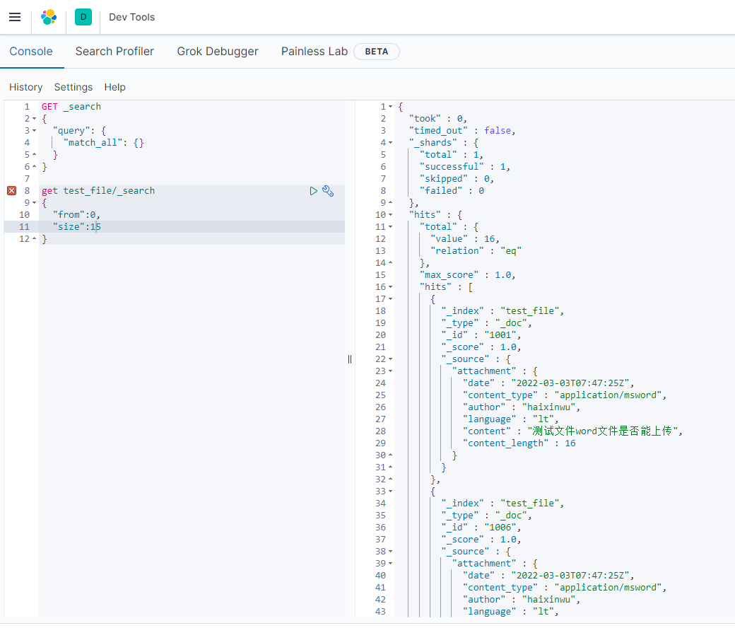 springboot整合elasticsearch实践，两种方式操作索引文档，解析附件中的内容，搜索附件中的中文_haixin_wu的博客