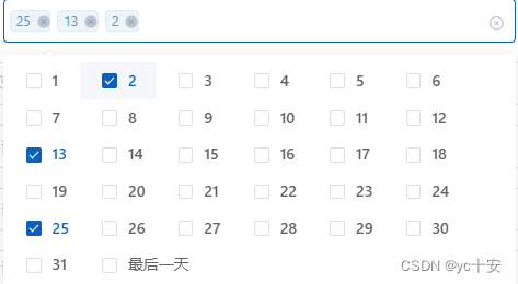 Element checkbox和select结合