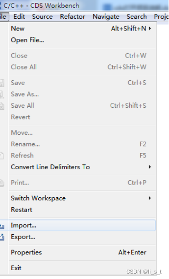 【嵌入式相关知识复习】01 CDS导入方法_cds workbench-CSDN博客