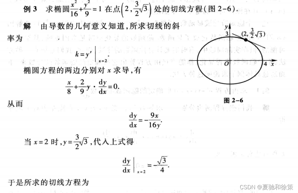 2.4 隐函数和参数方程的导数 相关变化率