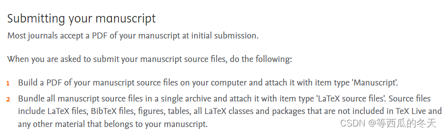 Elsevier: Submitting a LaTeX file in Editorial Manager 