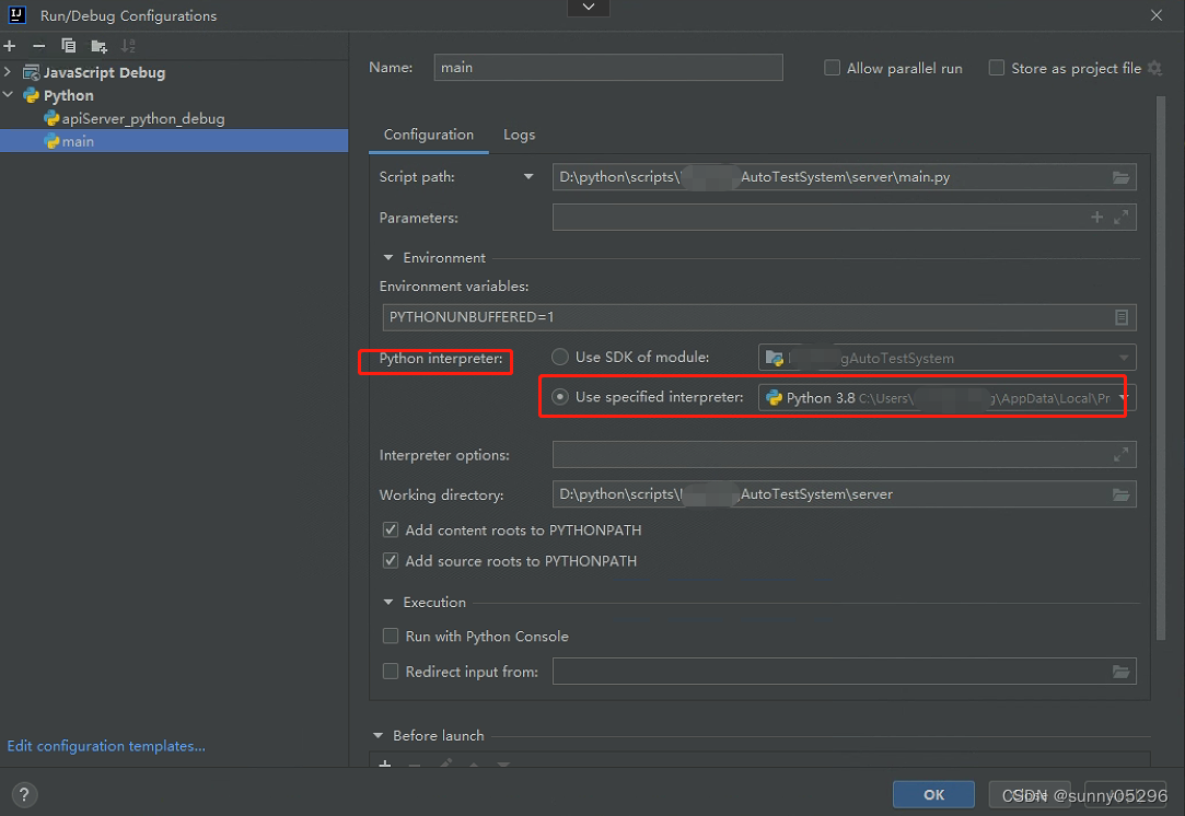 idea中Run/Debug Python项目报错 Argument for @NotNull parameter ‘module‘ of ...