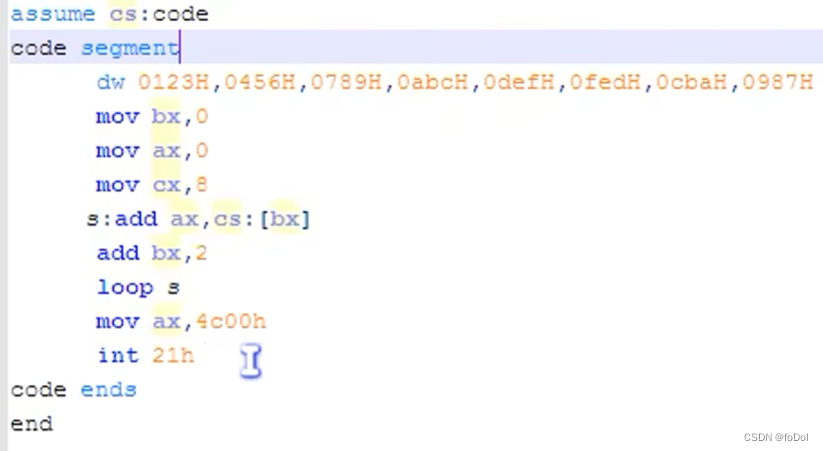 Compilation language entry 8086CPU notes - Programmer Sought