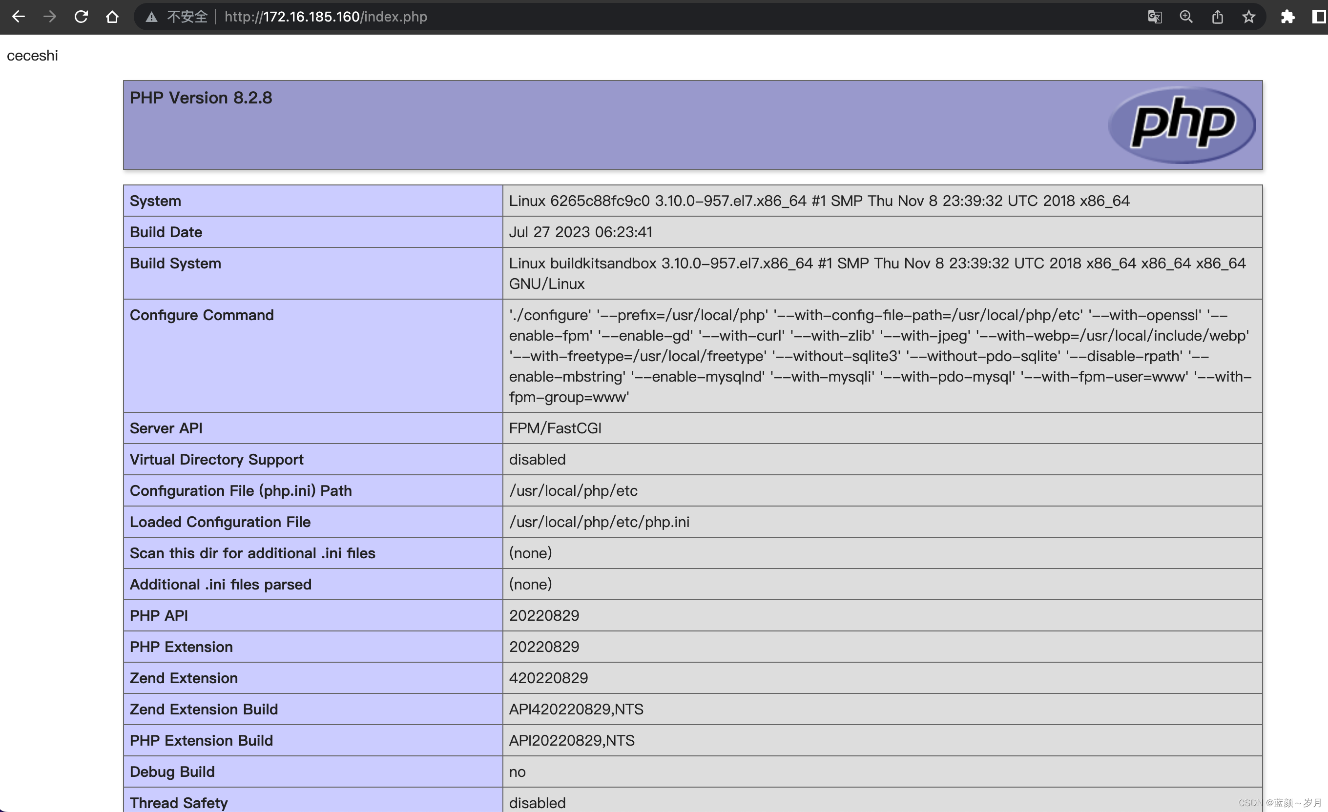 使用docker-compose搭建lnmpr环境