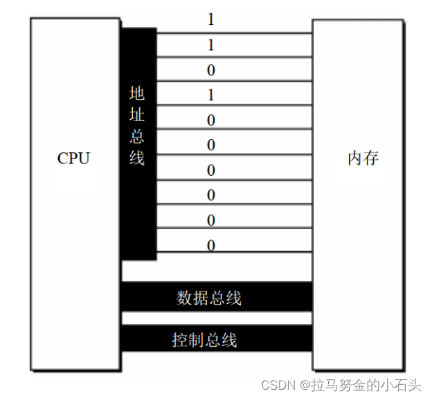 地址总线上发送地址信息