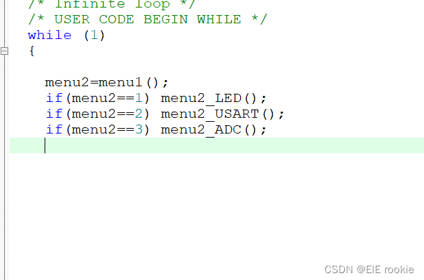 STM32驱动OLED显示菜单功能（附带oled硬件iic驱动代码）