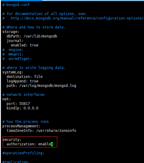 启动MongoDB提示报警信息：“WARNING: Access control is not
