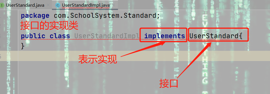 接口的实现类