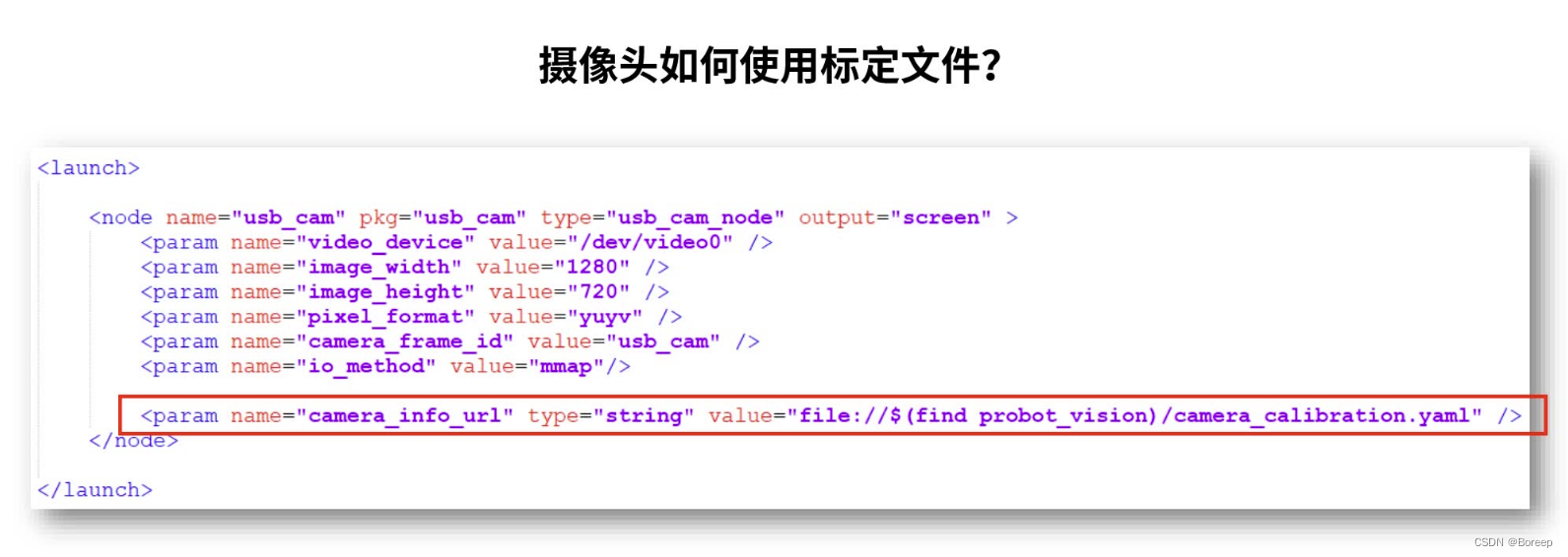 标定配置文件的使用