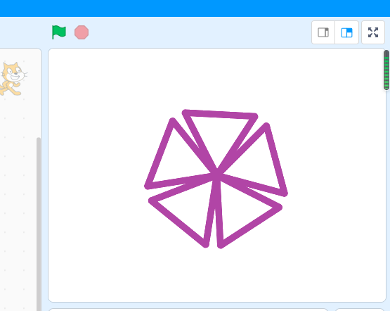 制作雪花图案scratch编程二级