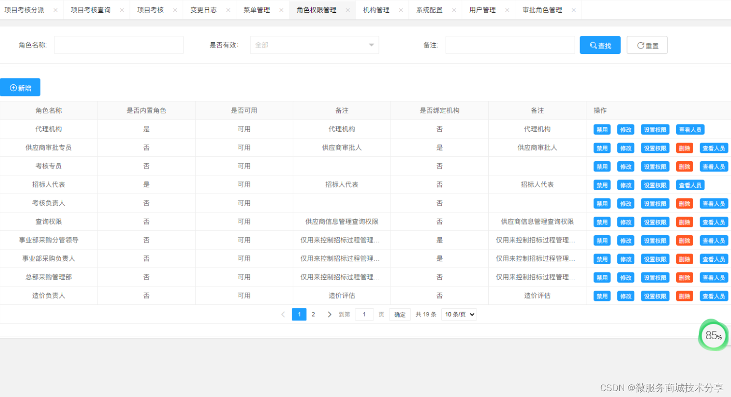 Java版分布式微服务云开发架构 Spring Cloud+Spring Boot+Mybatis 电子招标采购系统功能清单