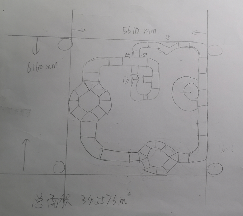 ▲ 图9.1.1 赛道设计与铺设