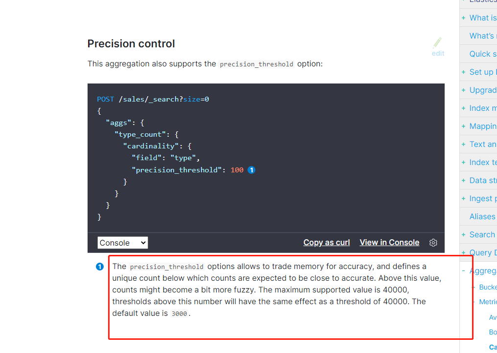 ElasticSearch Cardinality Aggregation聚合超出40000存在误差_cardinality聚合存在误差怎么