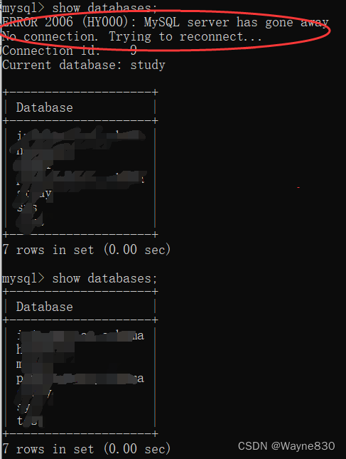 随记:解决MySQL server has gone away/Lost connection to MySQL server during ...