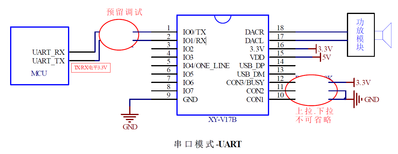 串口控制语音模块xy-v17b