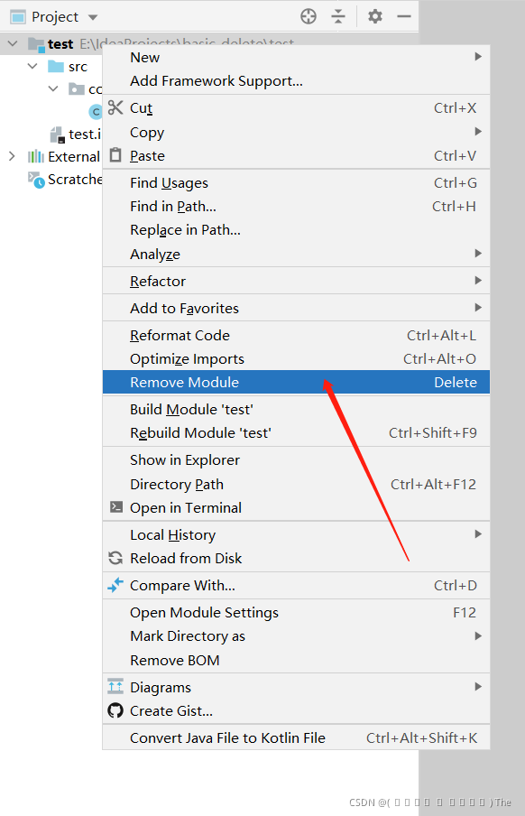 IDEA如何删除项目_intelij idea 删除一个工程-CSDN博客