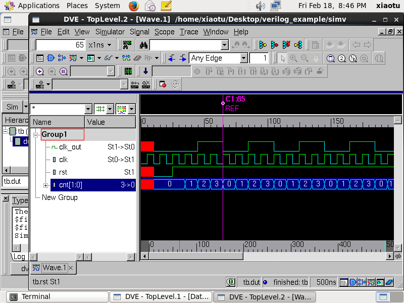 【4分频电路 -verilog】