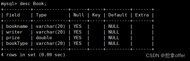 Mysql-表的结构操作