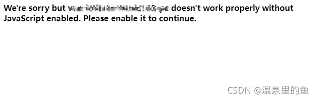 We‘re sorry but XX doesn‘t work properly without JavaScript enabled ...