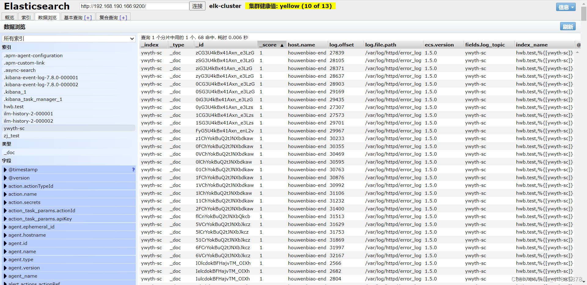 elasticsearch-head 插件