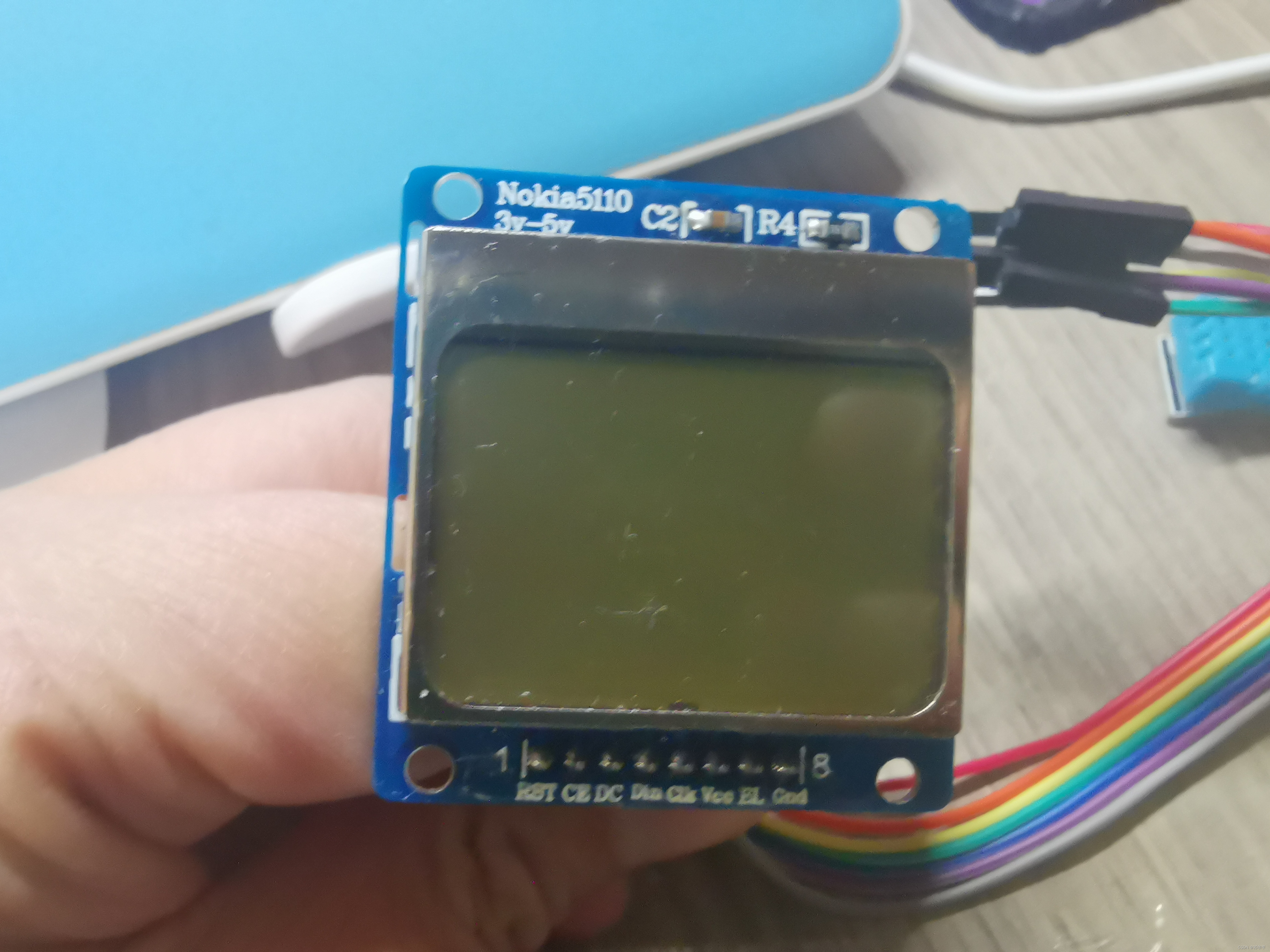 Python版本的温湿度+Nokia5110 display（SPI）