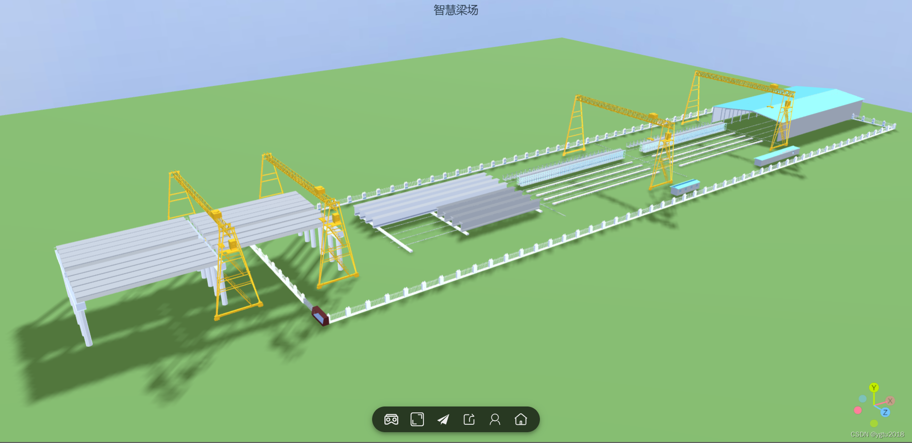 智慧梁场3D建模