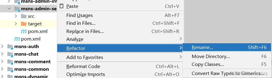 SpringCloud项目重命名详细教程_项目模块改名-CSDN博客