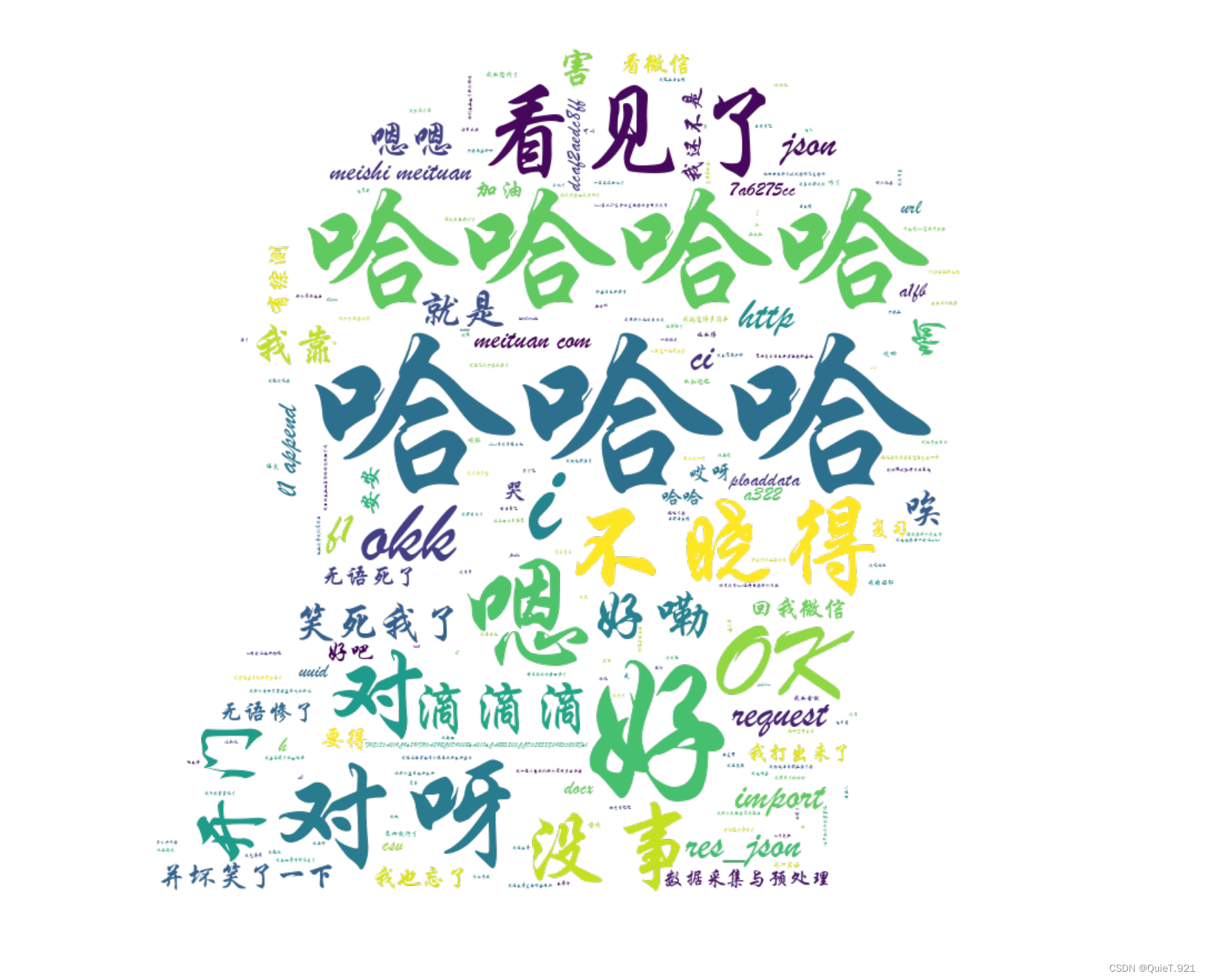 WordCloud以词云记录聊天日常