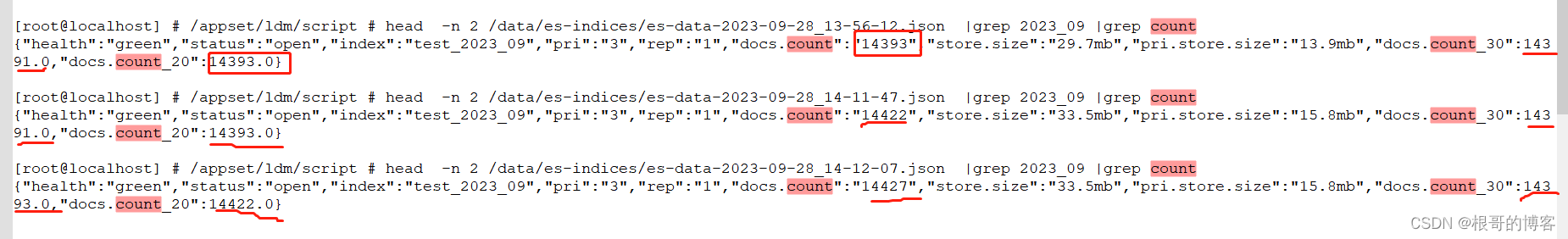 python监控ES索引数量变化