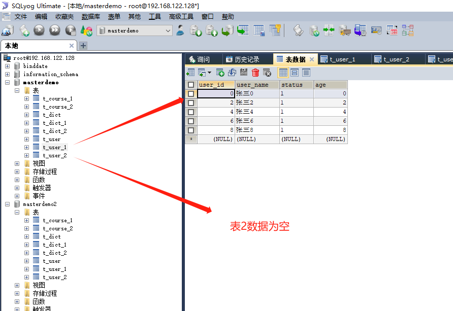 masterdemo.t_user_1表