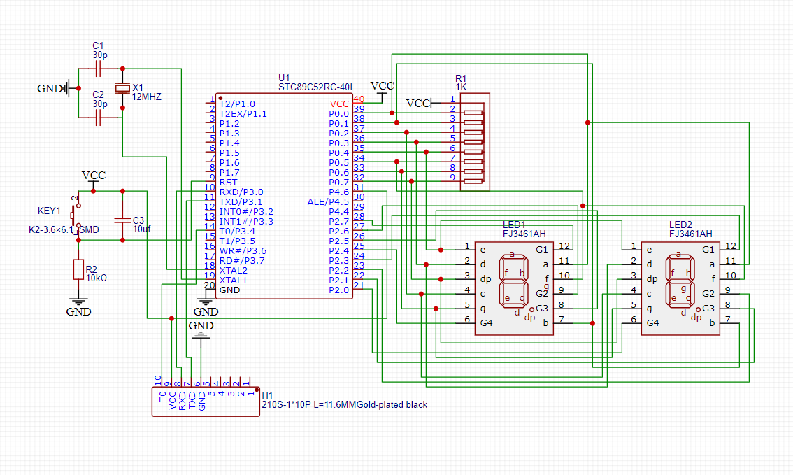 基于单片机stc89c52的数字频率计
