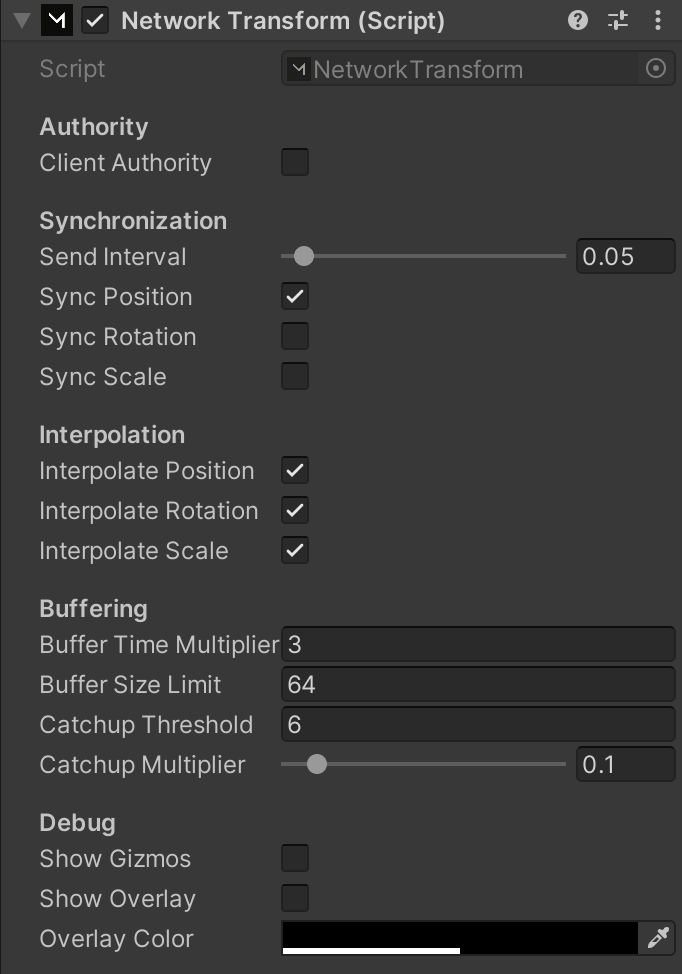 [Unity Mirror] Network Transform_unity mirror network transform被弃用CSDN博客