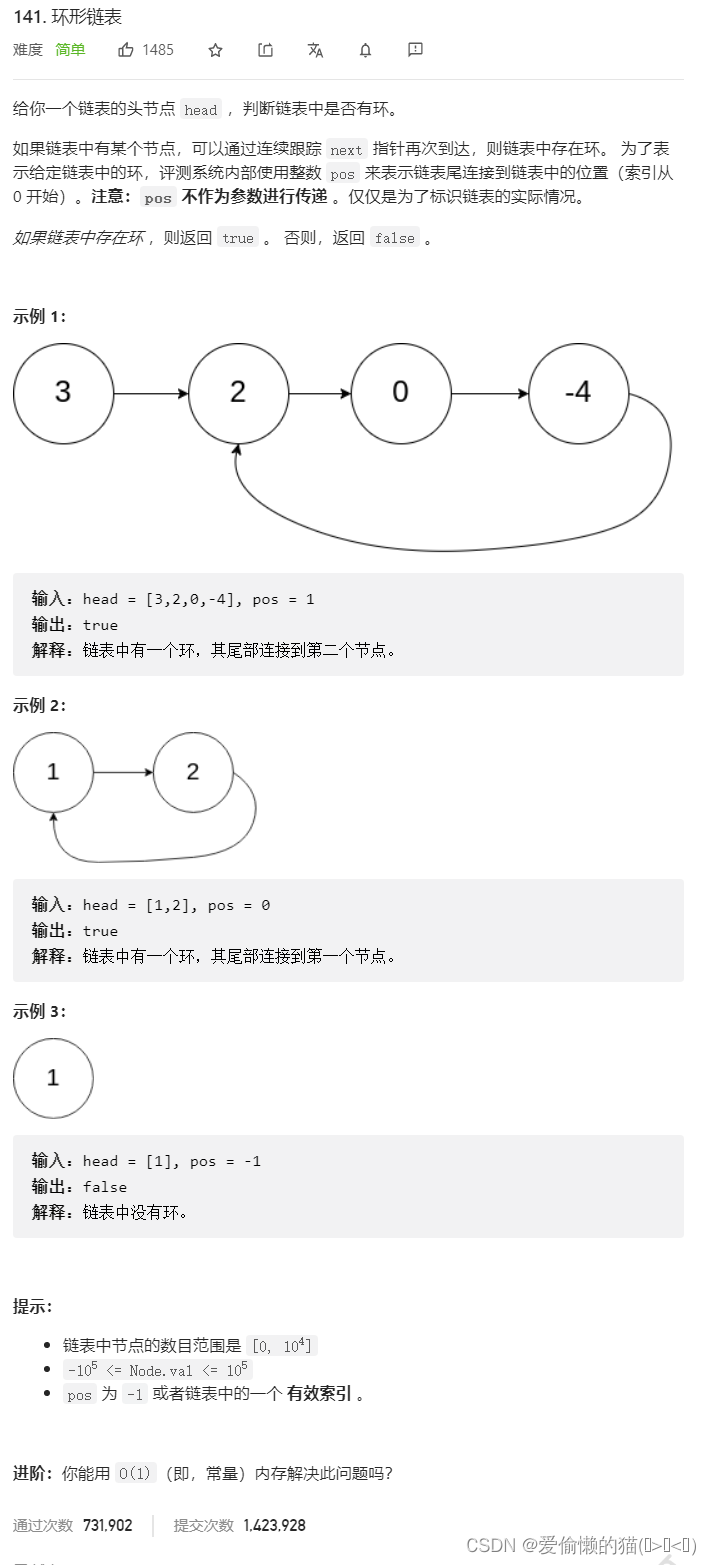 【LeetCode】两道环形链表题