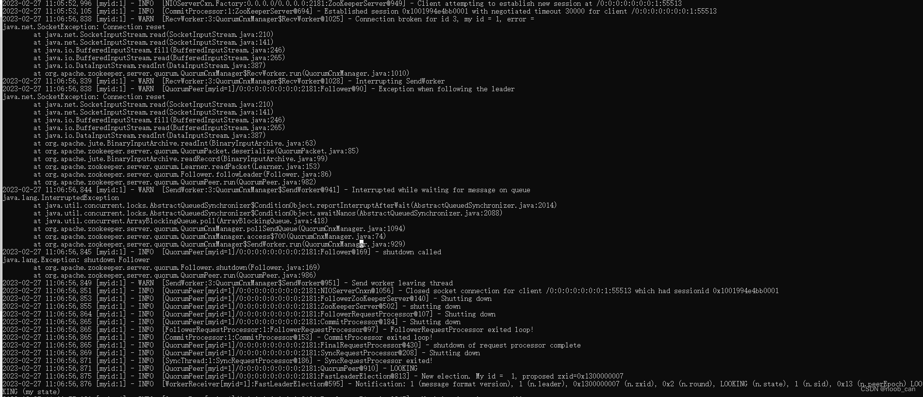 zookeeper选主+恢复过程 简析_close of session 0x0CSDN博客