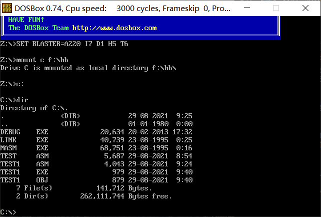 dosbox debugger booter