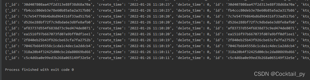 Python MongoDB Create Time Update Time Mongo CSDN